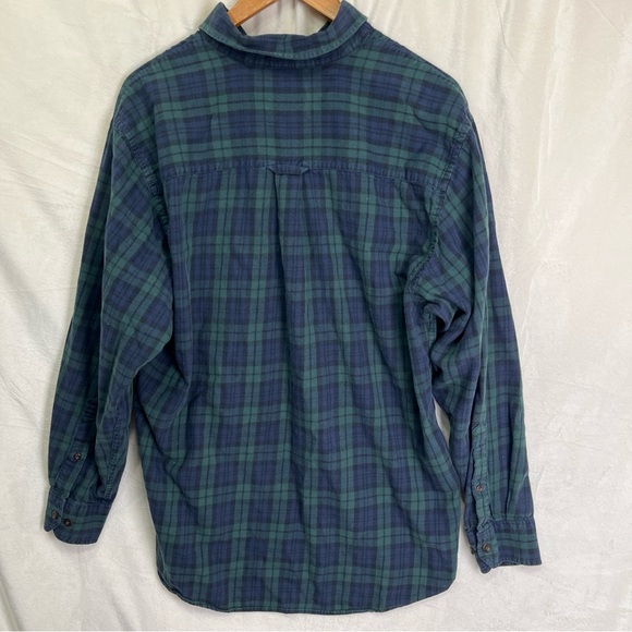 Pendleton Shirt Mens L Plaid Flannel Merino Wool Pima Cotton Canterbury Cloth - Picture 14 of 16